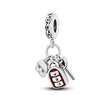 Streetculture Haus Autoschlüssel Auto Schlüsselanhänger Zubehör - Charm 925 Sterling Silber Armband Bettelarmband Kette Anhänger