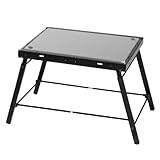 Buhygn Klapptisch für Camping, Aluminium-Klapptischgestell – Camp-Esszimmerständer, Outdoor-Esstisch, tragbares Schreibtischregal für Auto, Picknick, Reisen
