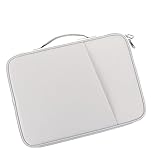 Bolvina Multifunktionaler Portfolio-Reiseordner-Organizer für 12,9-13 Tablets, Hülle, Tablet-Tragetasche, Weiß