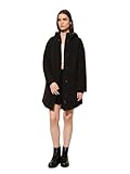 ONLY Damen Softshelljacke OnlMaastricht Kurz-Mantel mit Kapuze 15192522 Black L