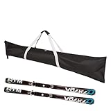 Ski-Aufbewahrungstasche, Skitasche gepolstert, Skitasche für Ski-Reisen, schützende Skiausrüstungstasche, Ski-Gepäcktasche, verstellbare Skitasche, wasserdichte Ski-Organizer-Tragetasche mit Griff