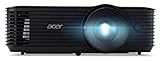 Acer X1228H DLP Beamer (XGA (1.024 x 768 Pixel) 4.800 ANSI Lumen, 20.000:1 Kontrast, 3D, Keystone, 1x 3 Watt Lautsprecher, HDMI (HDCP), Audio Anschluss) schwarz, Home Cinema / Business