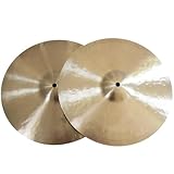 Becken-Set, professionelles Becken-Set, Hi-Hats, 30,5 - 40,6 cm, zweiteilig, Bronze, handgefertigt, Beckentrommel-Zubehör (30,5 cm)