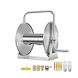 Wandmontierter Gartenschlauchtrommelhalter, robuster Edelstahl für Bewässerung, Autowäsche und Reinigung