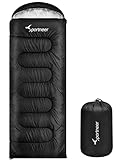 Schlafsack Outdoor für Camping: Sportneer 3-4 Jahreszeiten Sommerschlafsack Schlafsäcke Winter Sleeping Bag Kleines Packmaß Tragbar Ultraleicht 1,7kg Full Filling für Erwachsene Trekking Reise