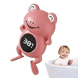 Badethermometer für Babys – Frosch-Thermometer mit Cartoon-Frosch, wasserdichter Wannen-Sensor, genaue Wassertemperaturanzeige, Duschthermographie Typ C für Empfangsbäder
