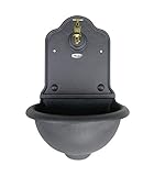 Papillon Wand-Brunnen, Gusseisen, für Garten Modell Stubai 35 x 26 x 54 (h) cm - Papillon