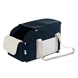 Hundebett-Autokonsole – Reisesitzerhöhung für kleine Hunde, bequeme Transportbox für Haustiere | Tragbarer Hunde-Autositz, gemütlicher Konsolensitz, reisefreundlicher Autositz, sicheres Haustierbett f