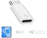 Ladeadapter kompatibel mit Apple Pencil 1. Generation | USB-C Ladeanschluss Männlich auf Weiblich für iPad 10. Generation