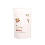 Glow25® Collagen Pulver - Himbeer-Kokos [450g] - Das Original - Premium Kollagen Hydrolysat - Peptide Typ 1 und 3 - Perfekte Löslichkeit