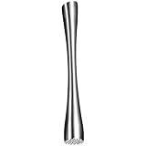 ZEPFJHE Edelstahleiseis Crushing Hammer Muddler Für Und Restaurant Nutzung Ergonomischer 20 cm Cocktails Silber