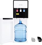 ACROSSPART 500W Wasserspender, Bodenstehender Wasserspender Kalt Heiß Doppelfunktion, Elektrisch Heißwasserspender mit Thermostat-Schutzfunktion für Hause, Büro, Schlafzimmer, Wohnzimmer