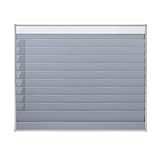 Certeo EICHNER | Planungstafel | Profi-Ausführung | 10 Schienen | 1 Ablagefach