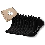 Benonetti Sneaker Socken Sneakersocken Herren Damen Unisex, kurze Halbsocken Füßlinge aus Baumwolle Sportsocken Freizeitsocken Laufsocken Fitnesssocken Socks - 9er Set in schwarz