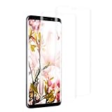 Carantee Hartglas für Samsung Galaxy S8, blasenfrei, schmutzabweisend, 3D, vollständige Abdeckung, 9H Härte, Displayschutz für S8, High Definition Galaxy S8, 2 Stück