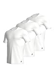 Adidas Herren kurzarm Unterhemd (3er Pack) rundhals Crew Neck T-Shirt (Gr. S - 3XL), Weiß, XL