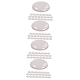 OSALADI 96 STK Sturzpad Stuhlbeinschoner Stuhlgleiter fußbodenschutz Fußbodenschoner Gummipads Möbelpolster für Stuhlbeine rutschfeste Möbelpads Stuhl-Fußpolster Möbelauflagen Vlies Beige
