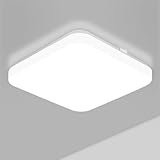 Lepro 24W LED Deckenlampe, IP44 Badezimmerlampe, 2400LM Deckenleuchte Bad Licht für Flur, Küche, Balkon, Korridor, Schlafzimmer, LED Lampe Badlampe Deck, 5000K Kaltweiß, Ø23cm