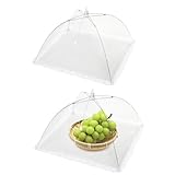 Fliegenhaube, 2 Stück Fliegenhaube Faltbare Abdeckhaube lebensmittel abdeckung Perfekter Fliegenschutz Faltbare Lebensmittel Fliegenschirm Abdeckhaube für Grill partys Buffets Camping Picknicks