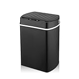 Rheross Smarter MüLleimer für KüChe Haus MüLleimer MüLleimer Badezimmer Automatischer Sensor MüLleimer MüLl Schwarz 15L