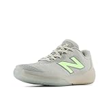 New Balance FuelCell 996 V5 Hartplatz-Tennisschuh für Damen, Schiefergrau/Bleached Lime Glo, 37 EU Weit