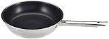 RÖSLE ELEGANCE Bratpfanne, Hochwertige Universalpfanne mit Antihaftversieglung ProPlex, 24 cm, Edelstahl 18/10, induktionsgeeignet, spülmaschinengeeignet, 44 x 26 x 6 cm