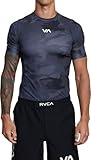 RVCA Sport-Rashguard für Herren, kurzärmelig, Schwarz-Camo, XXL