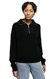 Urban Classics Damen TB6080-Ladies Oversized Knit Troyer Sweatshirt, Black, L