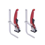 2 Stück Ratschen Schraubzwingen Set, Tischzwinge Hebelzwinge zum Schleifen, Schneiden für Holzbearbeitung