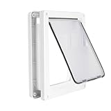 Große Hundetür mit magnetischer Verriegelungsplatte für Haussicherheit, langlebig, wetterfest für mittlere bis große Hunde, Katzen, Haustiere, Größe L