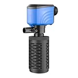 Aquarium-Wasserfilter, Teichbrunnenpumpe, hocheffiziente Zirkulation, leises Reinigungssystem, für Aquarium, Zuhause, Arbeitsplatz, Wohnzimmer, 7,87 x 3,54 x 2,55 Zoll
