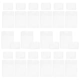 DIYEAH 1 Satz Etikettenhalter Fotohüllen Aus Kunststoff Klebeetikettentaschen Klebetaschen Für Etiketten Hüllen Für Visitenkarten Karteikartenfächer Kartentasche Pvc Transparent 50 Stück