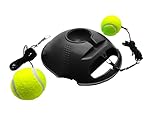 Jaegvida Tennistrainer Bouncing Balls mit Elastischem Seil für Kinder, Anfänger, Einzelspieler (Schwarz)