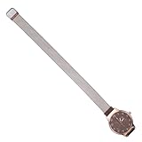 Holibanna Elegante Damen Armbanduhr Leder mit Feinem Schmalem Band und Minimalistischen Ziffern Modische Einfache Uhr für Frauen Stilvoll und Bequem für Alltag und Geschenk