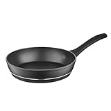 FLORINA Aluminium Bratpfanne 26 cm Durchmesser I Universalpfanne DELUX Antihaftbeschichtet I Anti-Kratz Pfanne mit Induktionsboden I Pfanne Geeignet für Induktionsherd, Gasherd, Elektroherd (Schwarz)