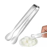 Yianyal Kleine Zangen | Zuckerzange aus Edelstahl, langlebige Snackzangen, praktische Wurstzangen für Eiswürfel, und Zucker