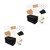 Lurrose 2 Sets Karteikartenhalter Set Etiketten Karteikarten Leistungsschalter Große Etiketten Sechsfarbige Organizer Platte Palette Für Den Schreibtisch Karteikarten Organizer Aus