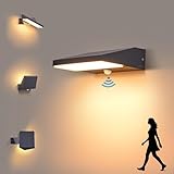 CELAVY Außenlampe Aussenlampe mit Bewegungsmelder Anthrazit, LED Außenleuchte Wand Aussenleuchte Ausenbeleutung Hauswand IP65 Wandleuchte Wandlampe aussen außen, Aussenbeleuchtung Lampe Terrasse
