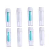 TOPPERFUN 8 Stück Teiliges Kontaktlinsen Sauger aus Silikon Sanfter Linsenentferner mit Rutschfester Oberfläche Geeignet für Harte und Weiche Linsen Inklusive Aufbewahrungsflasche für