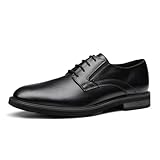 Bruno Marc Herren Anzugschuhe Klassische Business Schnürhalbderby ins Büro leicht und bequem,Size 42,Schwarz,BMEMOX2502