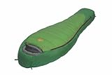 ALEXIKA Unisex-Adult Schlafsack Mountain, rechte Reißverschluss Trekking, grün/grau, 220 x 80 x 55 cm