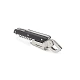 PEUGEOT - Sommelier Korkenzieher Clavelin - Flaschenöffner mit Kapselschneider - Schwarzer ABS Kunststoff und Edelstahl - 14 cm