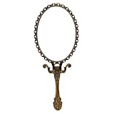 Alipis Retro Handspiegel mit Griff Tragbarer Faltbarer Schminkspiegel im Vintage Stil Klarer Hochauflösungs Taschenspiegel für Make Up und Reisen