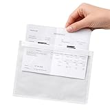 Netuno 250 transparente selbstklebende Lieferscheintaschen DIN C5 24 x 18,1cm Dokumententaschen für Begleitpapiere Garantiekarten Lieferscheine Dokumente Rechnungen Rechnungstaschen Pakettaschen