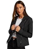 ONLY Damen ONLAVA Faux Leather Biker OTW NOOS 15102997, Black, 44