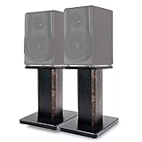 BQKOZFIN Lautsprecherständer 40 cm hoher Boxenständer Holz, 2er-Set, Speaker Stand geeignet für Regallautsprecher | HiFi und Heimkino Surround Sound, Verbessertes Audio-Hörerlebnis