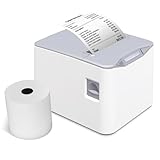 Bisofice Thermodrucker Bondrucker 80mm Belegdrucker Quittungsdrucker mit Auto-Cut, Hochgeschwindigkeits 220mm/s, USB + Ethernet(LAN), kompatibel mit ESC/POS Druckbefehle