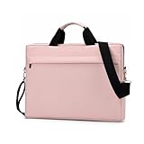 CMBDXZJ Laptoptasche 14-15-zoll-laptop-schulter-messenger-tasche Mit Aktentasche Schlanker Schutzhülle Mit Griff-rosa-15 In