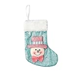 Strumpf Süßigkeiten für Urlaub Festliche Hängende Ornament Beutel Halter (B, One Size)