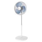 Rowenta VU4410 Essential+ Standventilator | 3 Geschwindigkeitsstufen | verstellbarer Neigungswinkel | 39 Watt | 54 dB(A) | 100% Kupfermotor | Sehr kompakt | Weiß